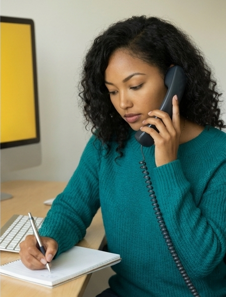 Synclaire user on a call